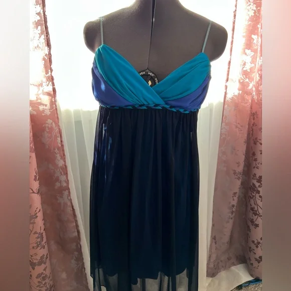 open lace back dress Vintage Rhinestone Flowy Ruby Rox Dress  Ragstock